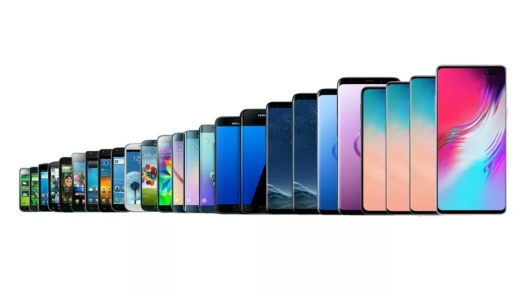 Desde el 2010, cuando Samsung lanzó su primer teléfono móvil, los diseños y tecnologías de sus dispositivos han evolucionado grandemente. Foto tomada del sitio web CNET